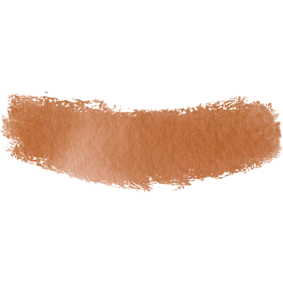 A beautiful Orange watercolor brush stroke with hand drawn grunge textures and rugged edges png