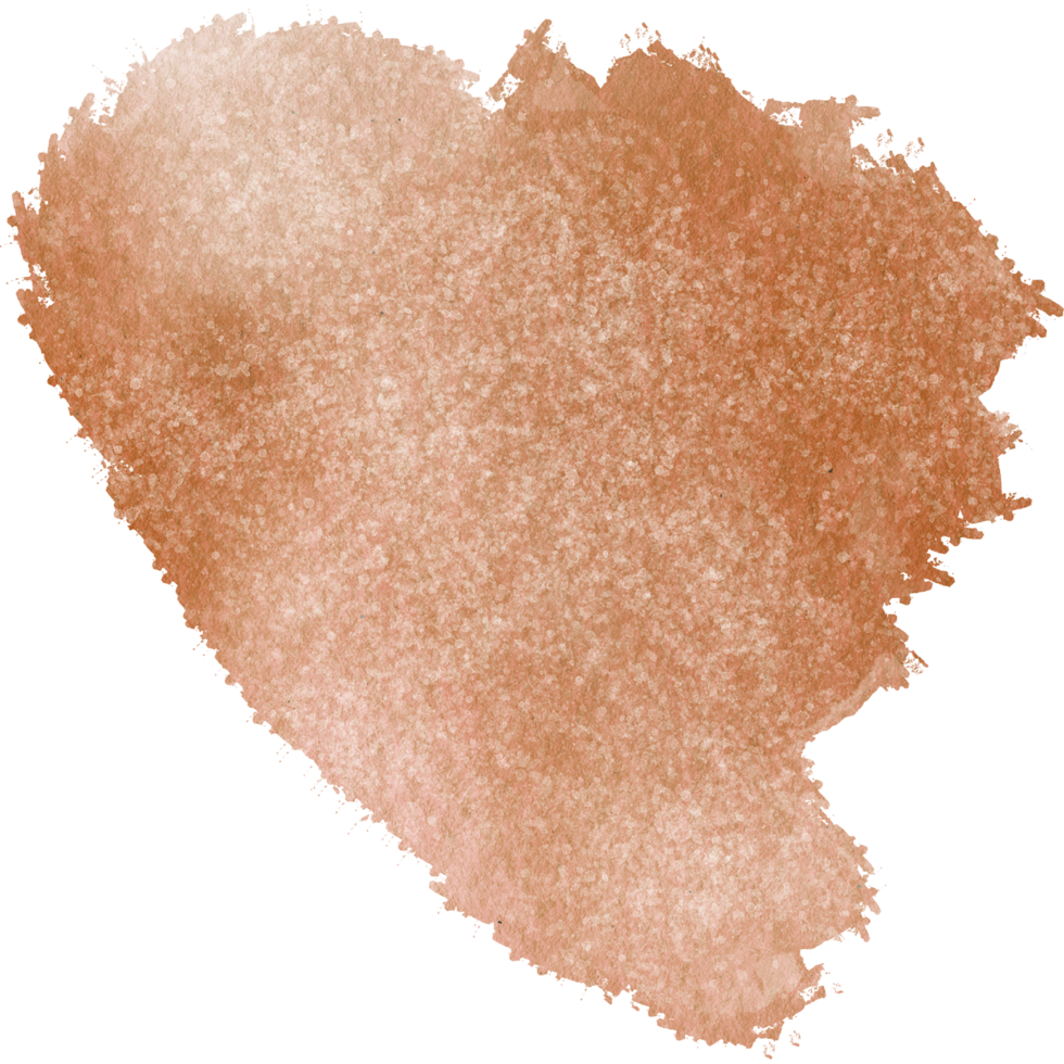 A stunning hand drawn Orange watercolor brush stroke with gritty textured grunge finishes png