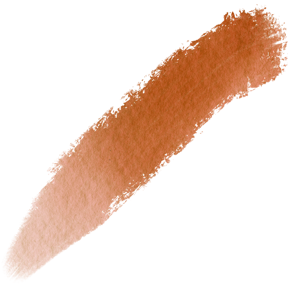Orange watercolor brush strokes blending into bold gritty hand drawn grunge marks png