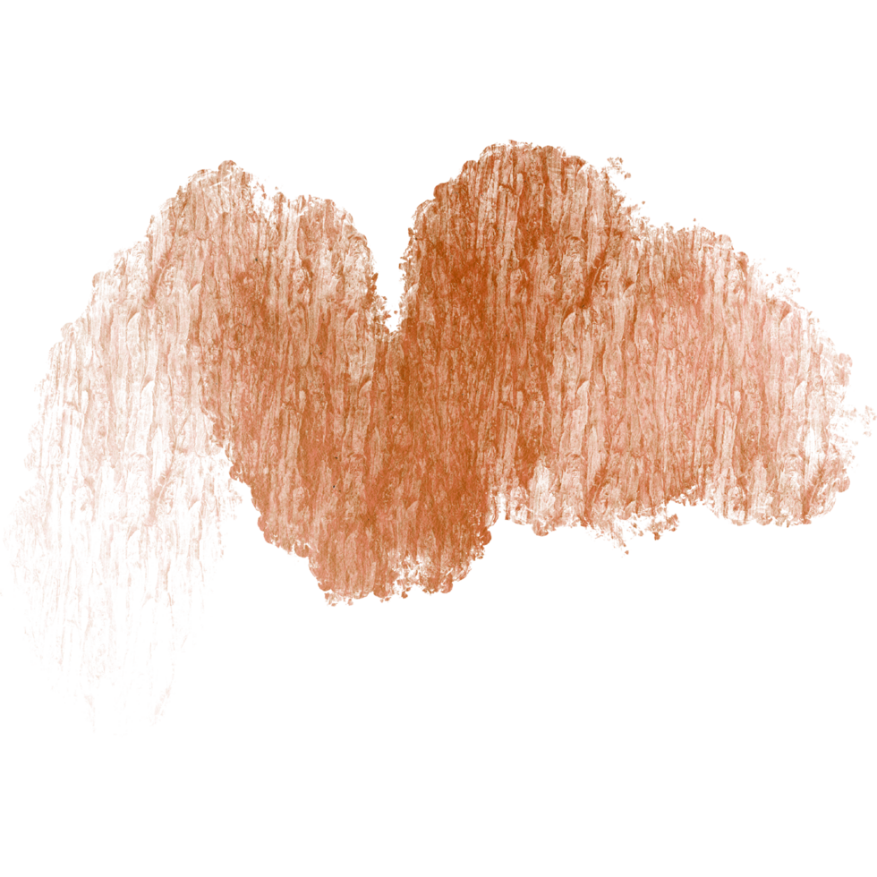 A bold Orange watercolor stroke with textured rugged grunge inspired marks png