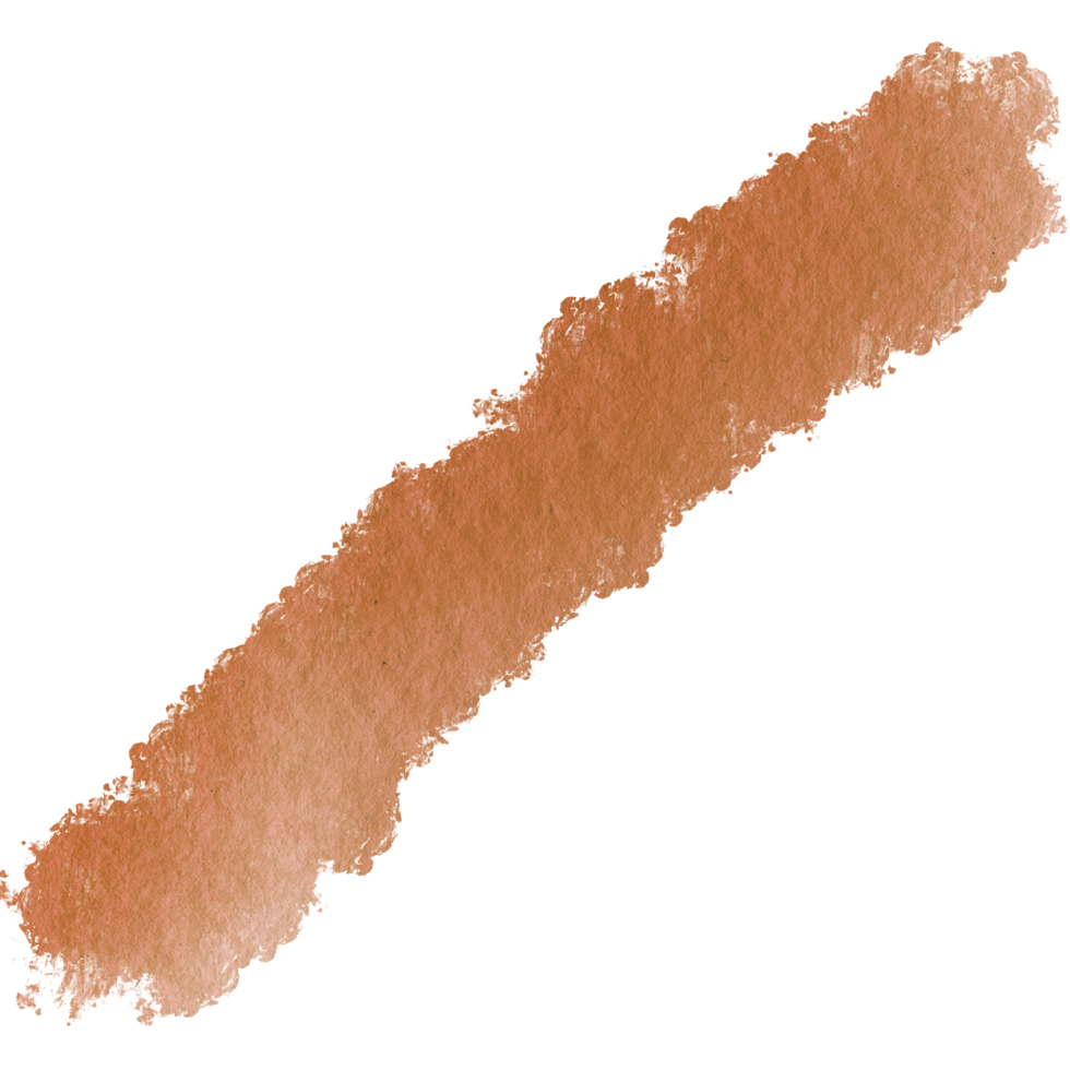 Orange watercolor brush strokes blending into gritty rugged hand drawn grunge inspired edges png