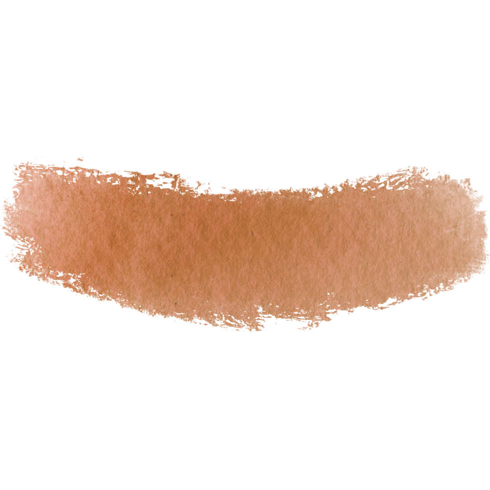 Hand drawn Orange watercolor brush strokes with rough textured grunge inspired marks png