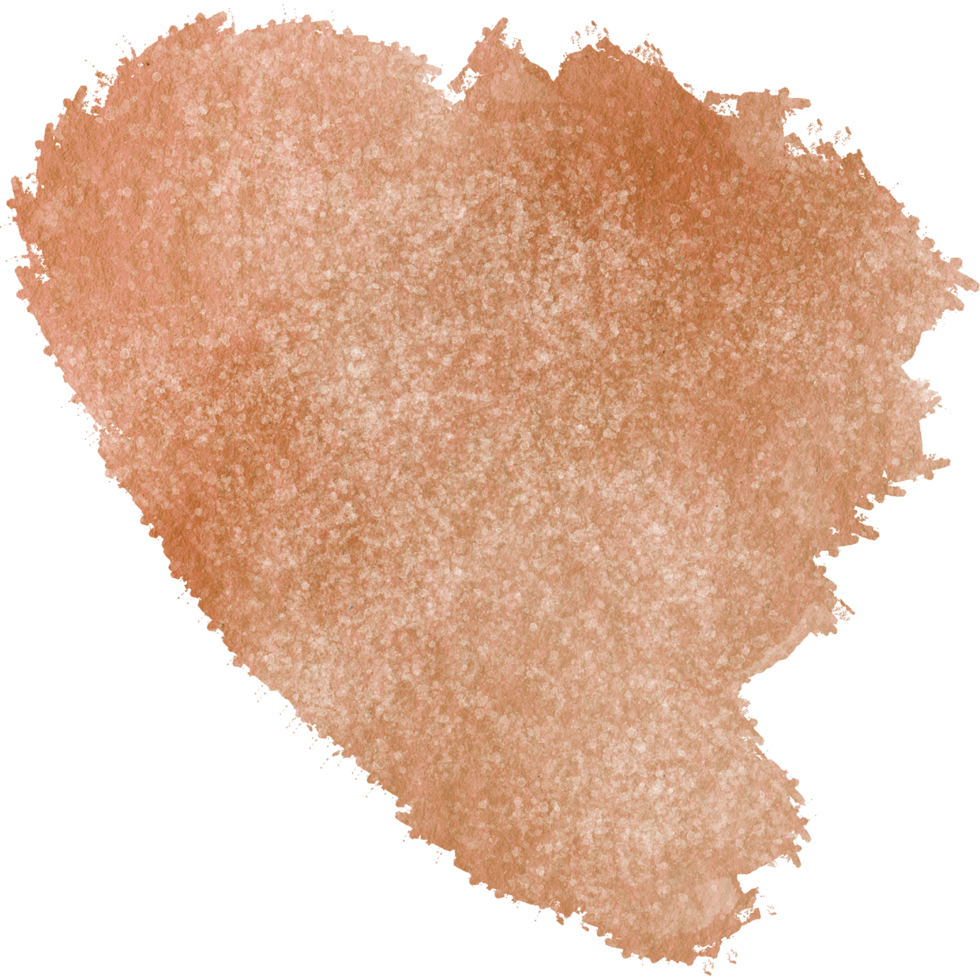 Hand drawn Orange watercolor strokes merging into rough raw grunge inspired finishes png