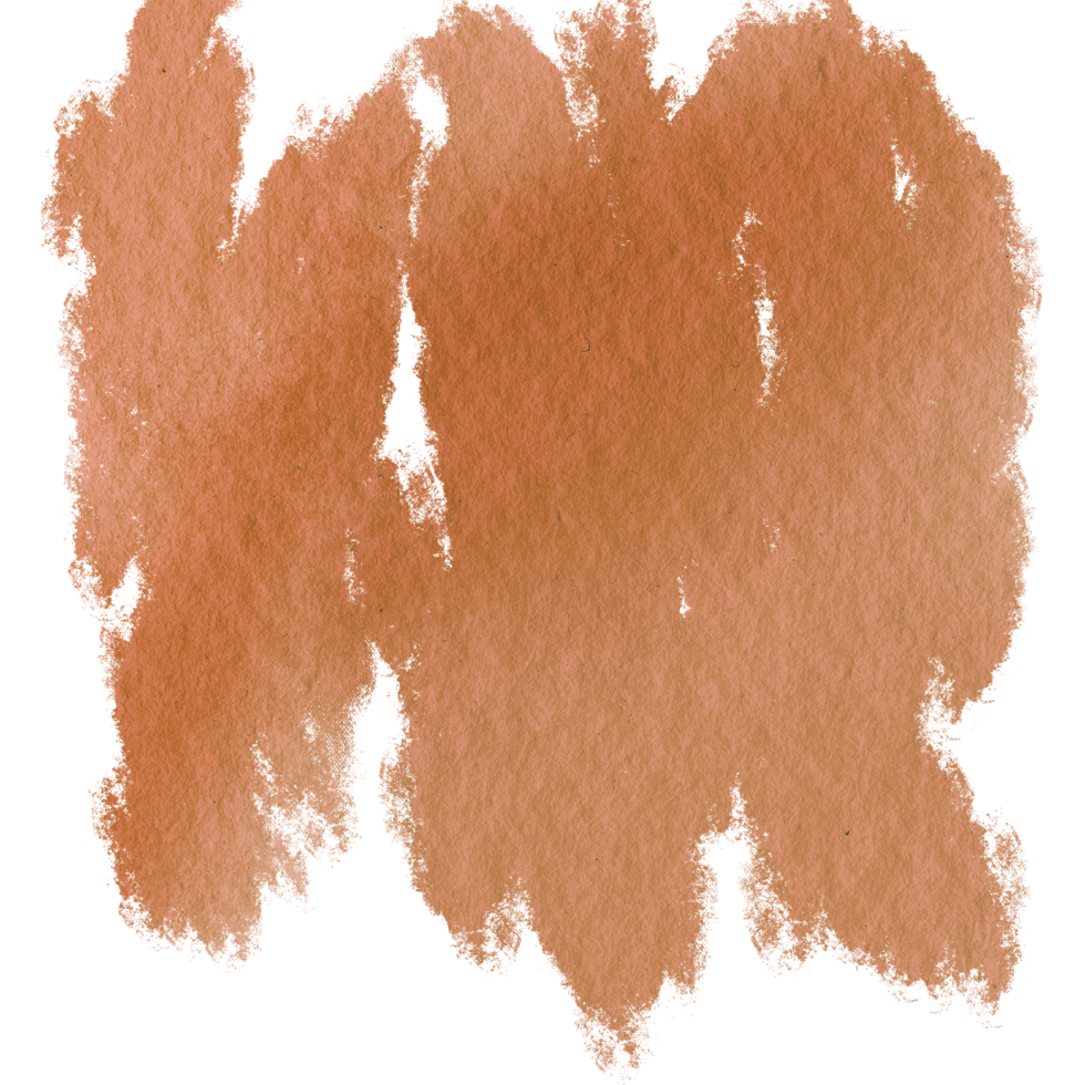 A raw Orange watercolor stroke blending into bold gritty grunge inspired edges png