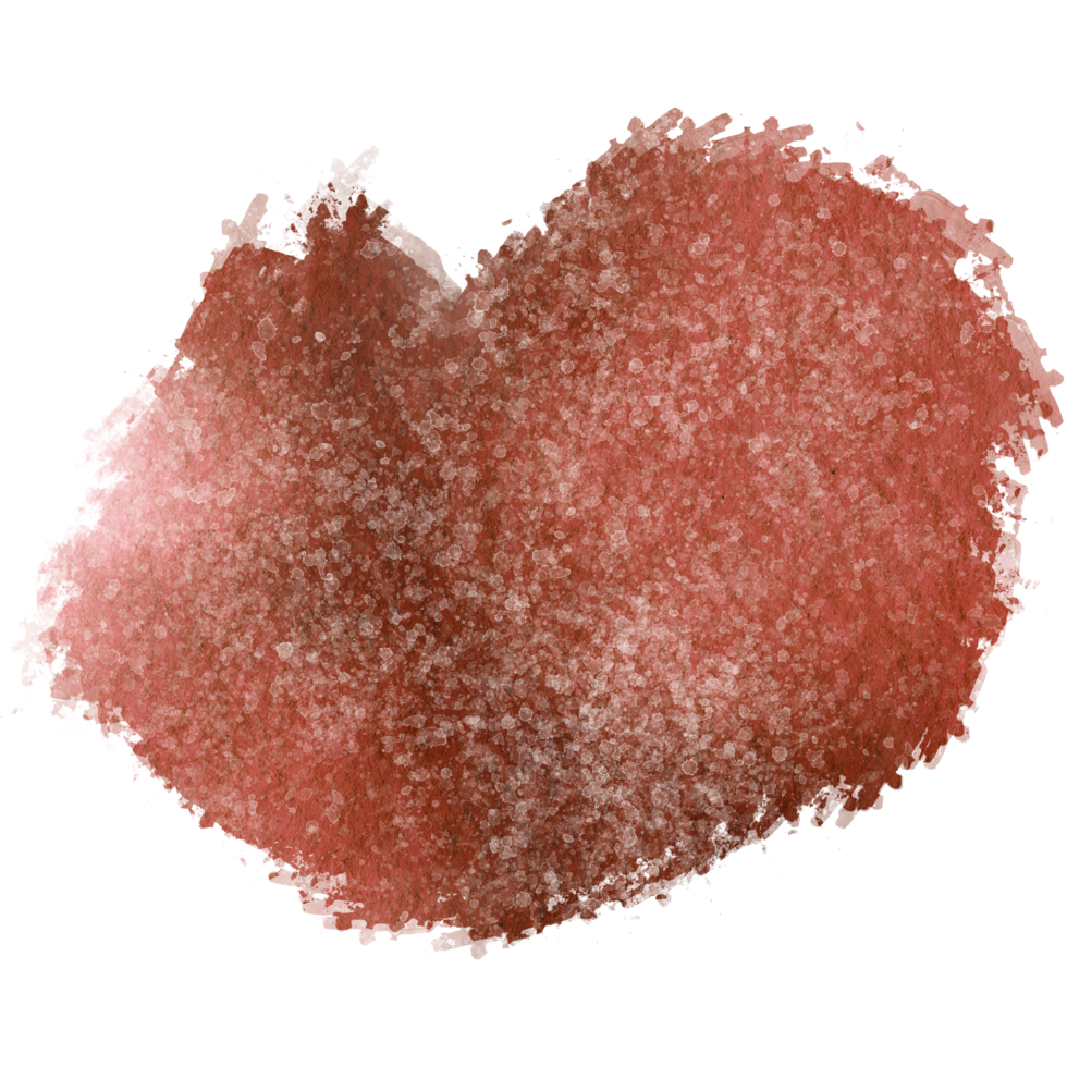 Hand drawn Orange watercolor strokes fading into textured rough grunge inspired effects png