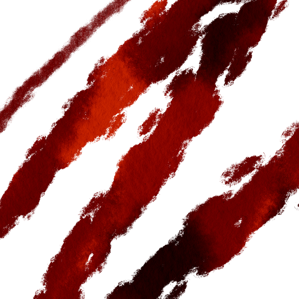 Gorgeous Orange watercolor brush strokes blending into soft textured grunge effects png