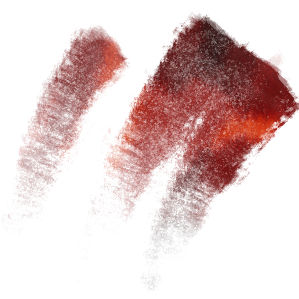Gorgeous Orange watercolor brush strokes blending into textured rugged grunge edges png