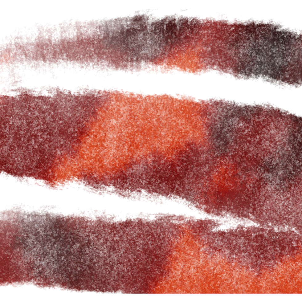 A rugged Orange stroke with gritty textures and a seamless watercolor finish png