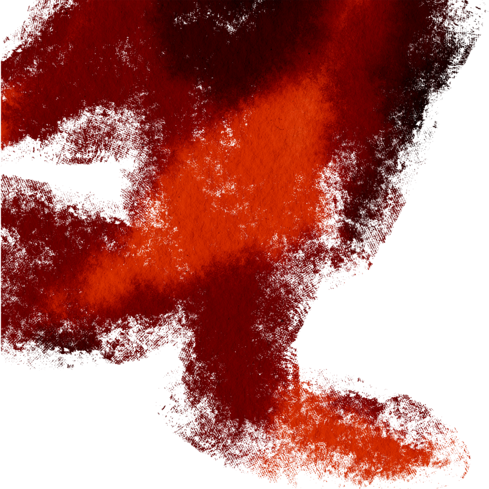 A rugged Orange stroke blending gritty textures and soft watercolor tones png