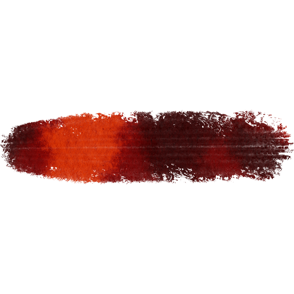 A rugged Orange stroke with distressed textures and a soft watercolor effect png