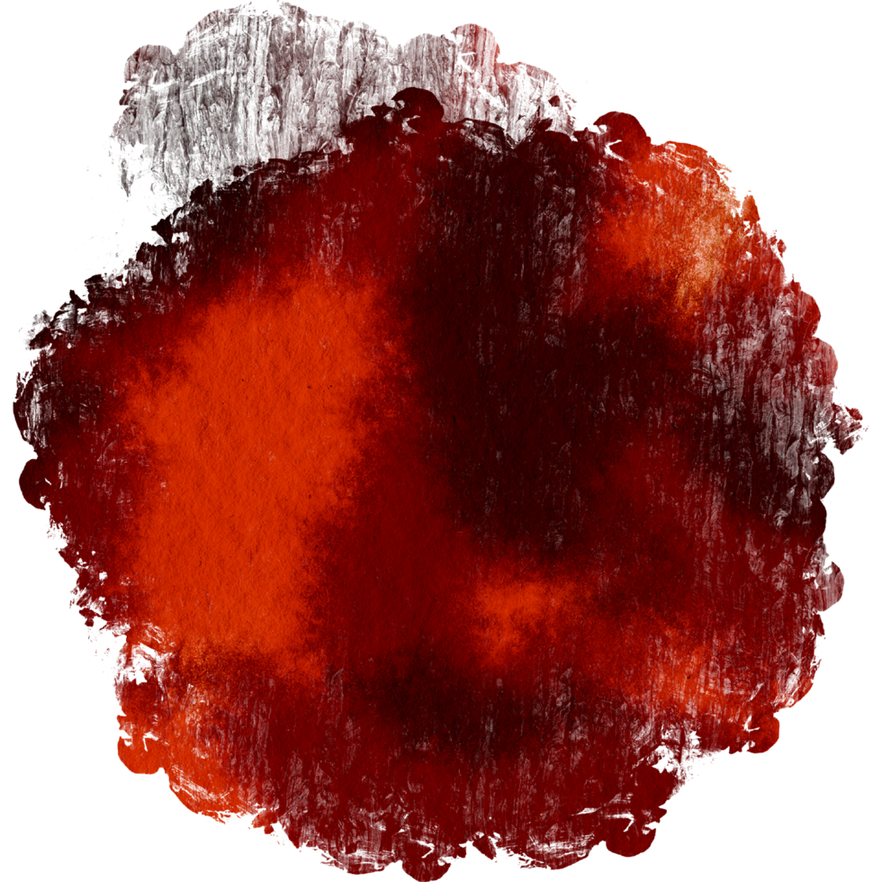 A faded Orange stroke with grunge textures and smooth watercolor blending png