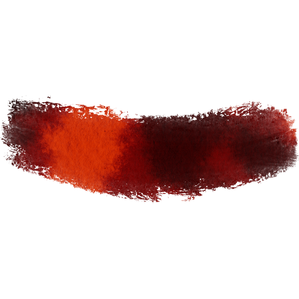 A textured Orange stroke with rugged grunge elements and smooth watercolor transitions png