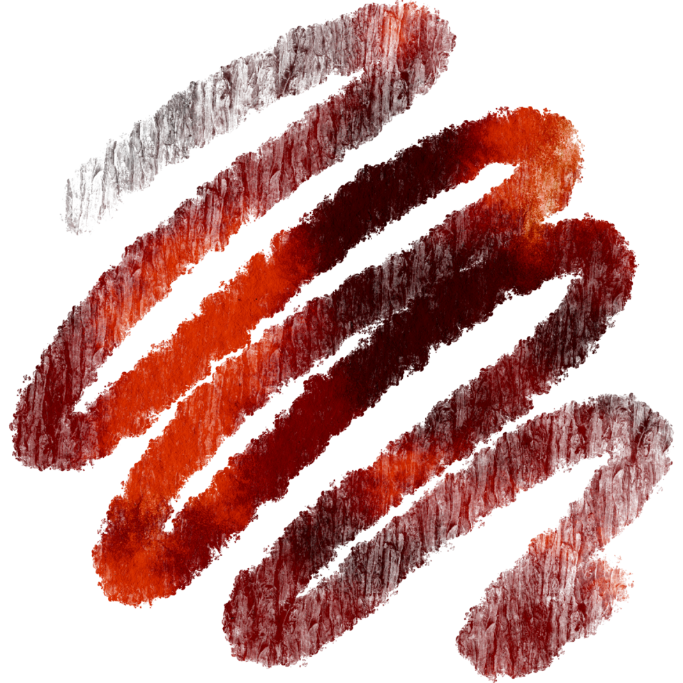 A rough Orange stroke blending grunge textures with a seamless watercolor effect png