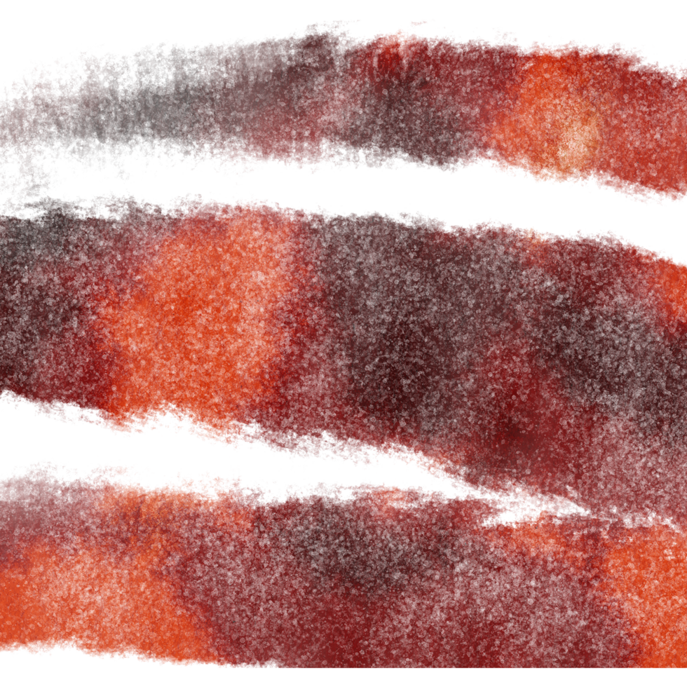 A textured Orange stroke with rugged grunge elements and soft watercolor transitions png