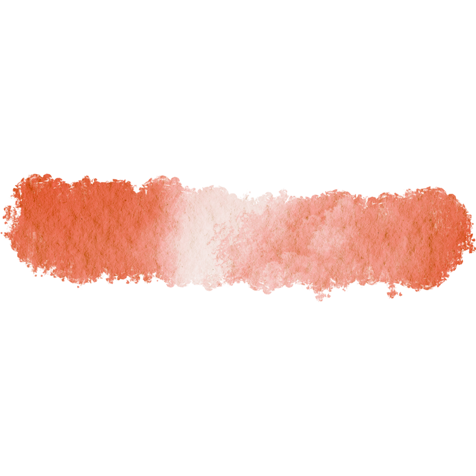 A textured Orange stroke with rugged grunge elements and seamless watercolor blending png