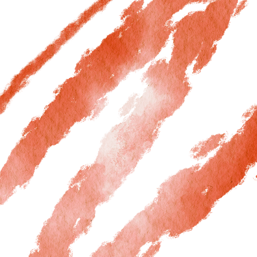 Orange stroke with rough edges and seamless watercolor blending png