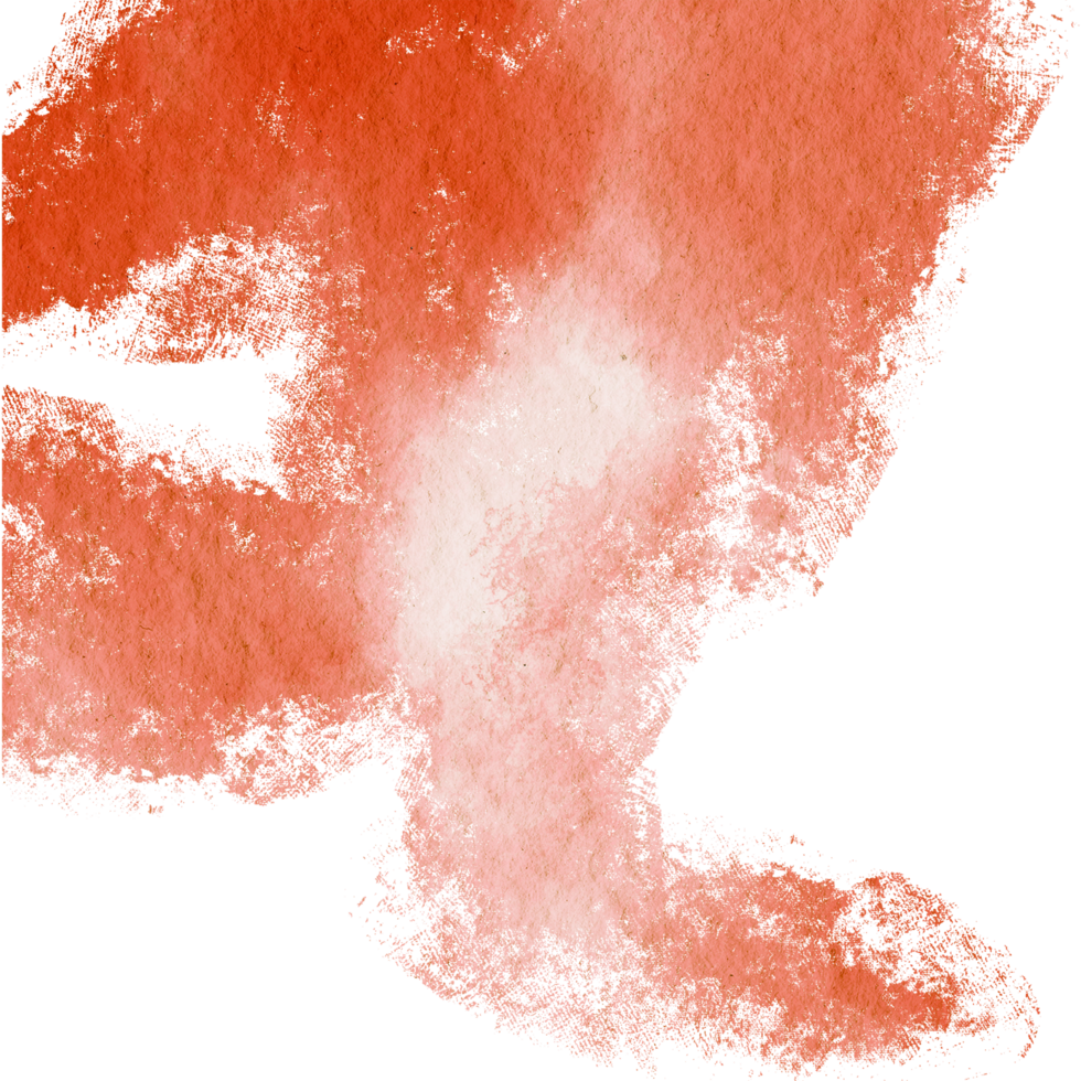Orange stroke blending gritty textures with seamless watercolor transitions png