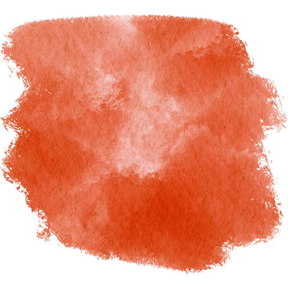 A rugged Orange stroke with grunge details and fluid watercolor transitions png