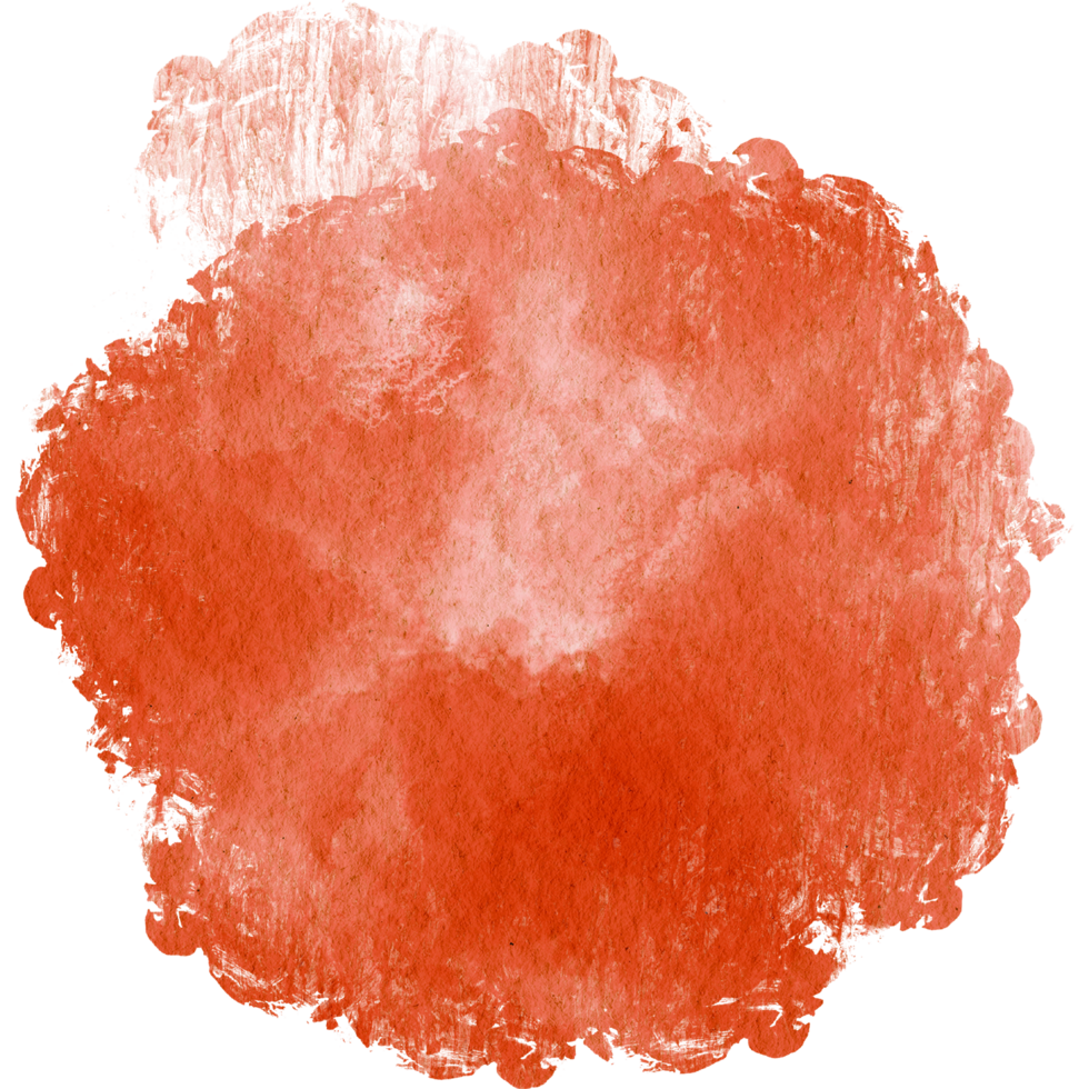 A rugged Orange stroke blending grunge textures with soft watercolor blending png