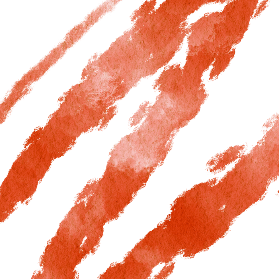 A rugged Orange brush stroke with rough edges and seamless watercolor blending png