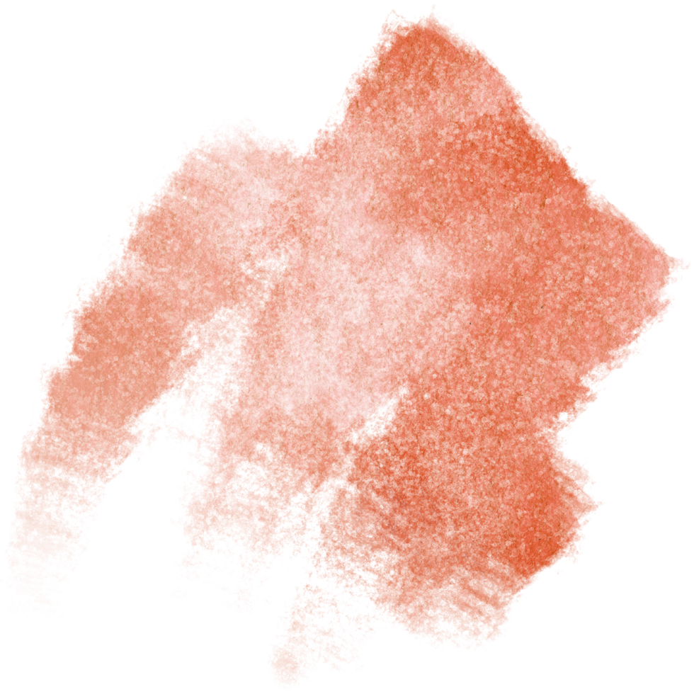 A rugged Orange stroke blending gritty grunge textures with seamless watercolor blending png