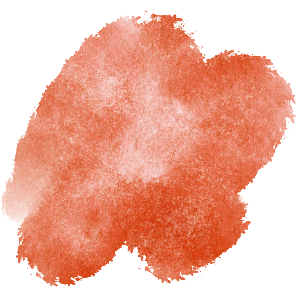 A rugged Orange stroke with distressed grunge details and seamless watercolor blending png