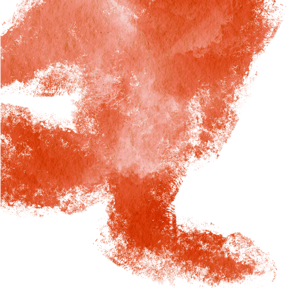A faded Orange stroke merging distressed grunge textures into smooth watercolor tones png