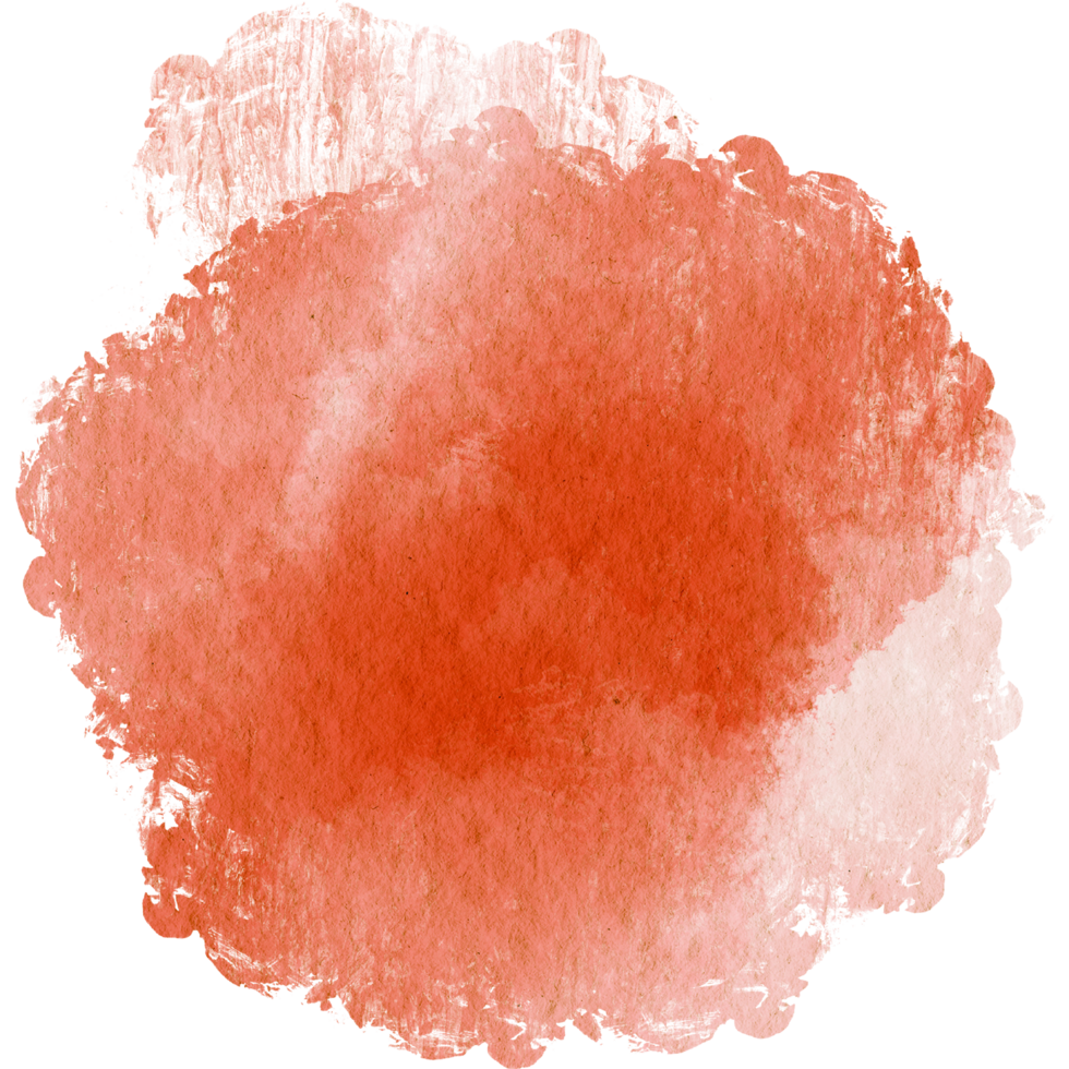 A rugged Orange stroke with rough textures blending into fluid watercolor effects png