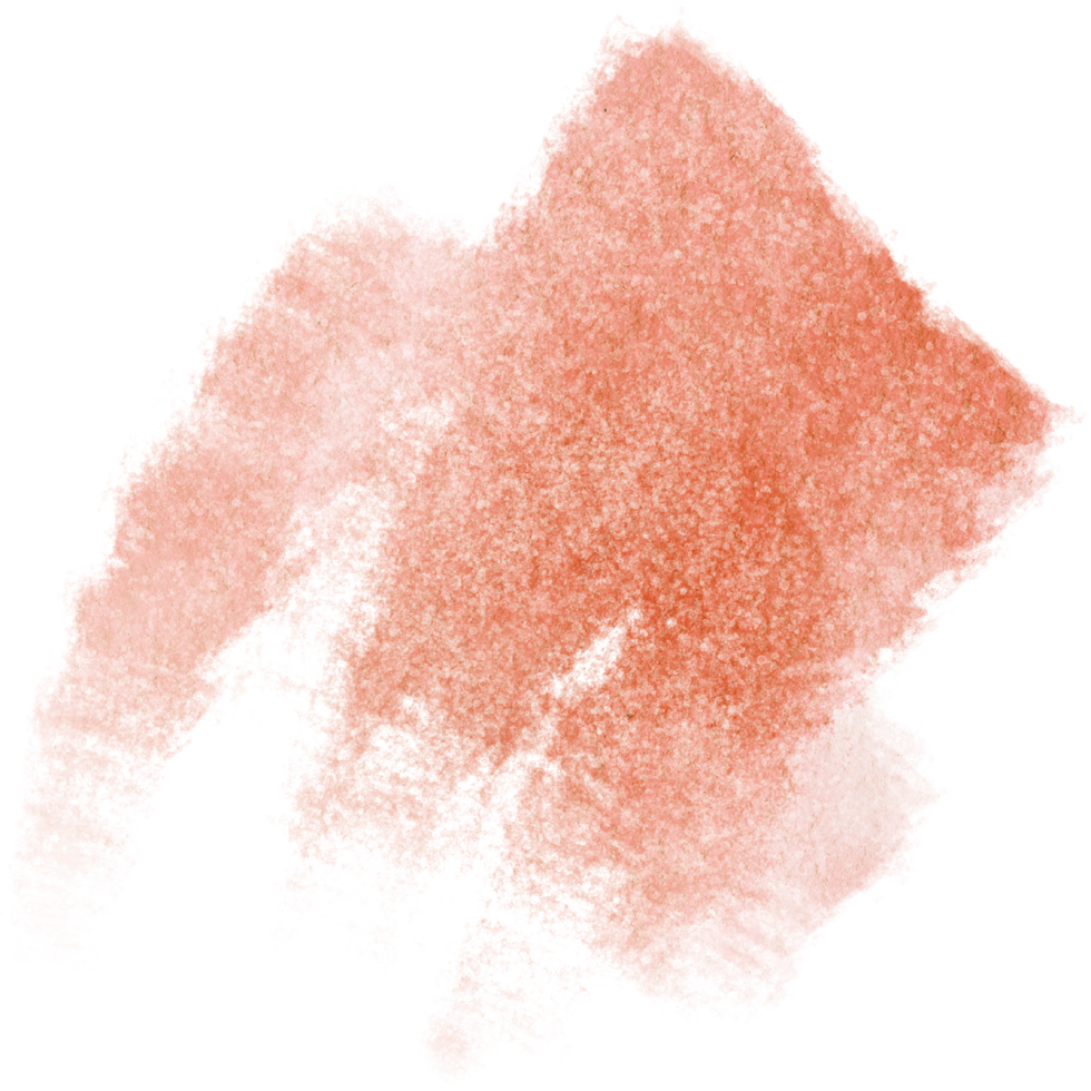A textured Orange brush stroke blending rugged elements with soft watercolor washes png