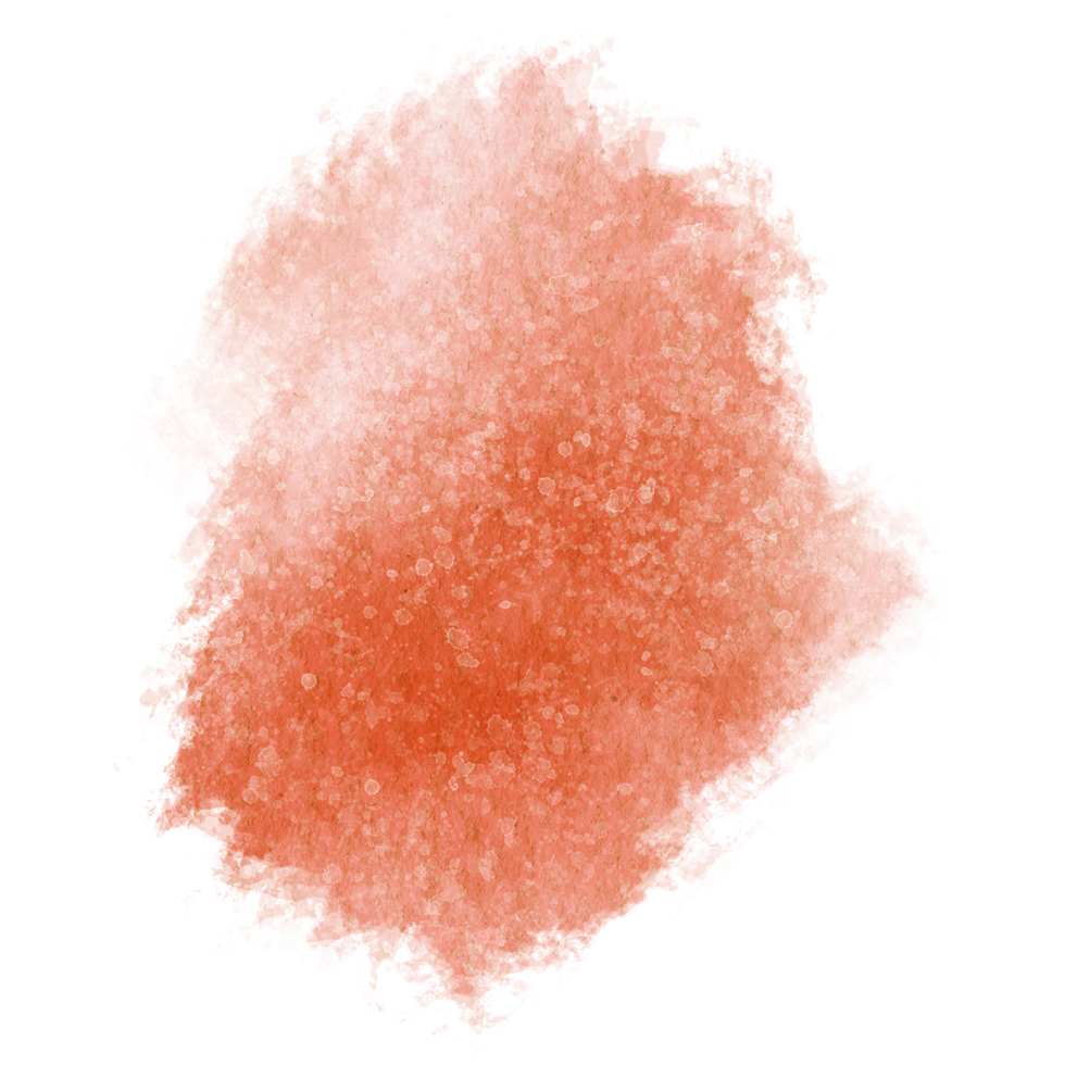 A faded Orange stroke merging rough textures with smooth watercolor transitions png