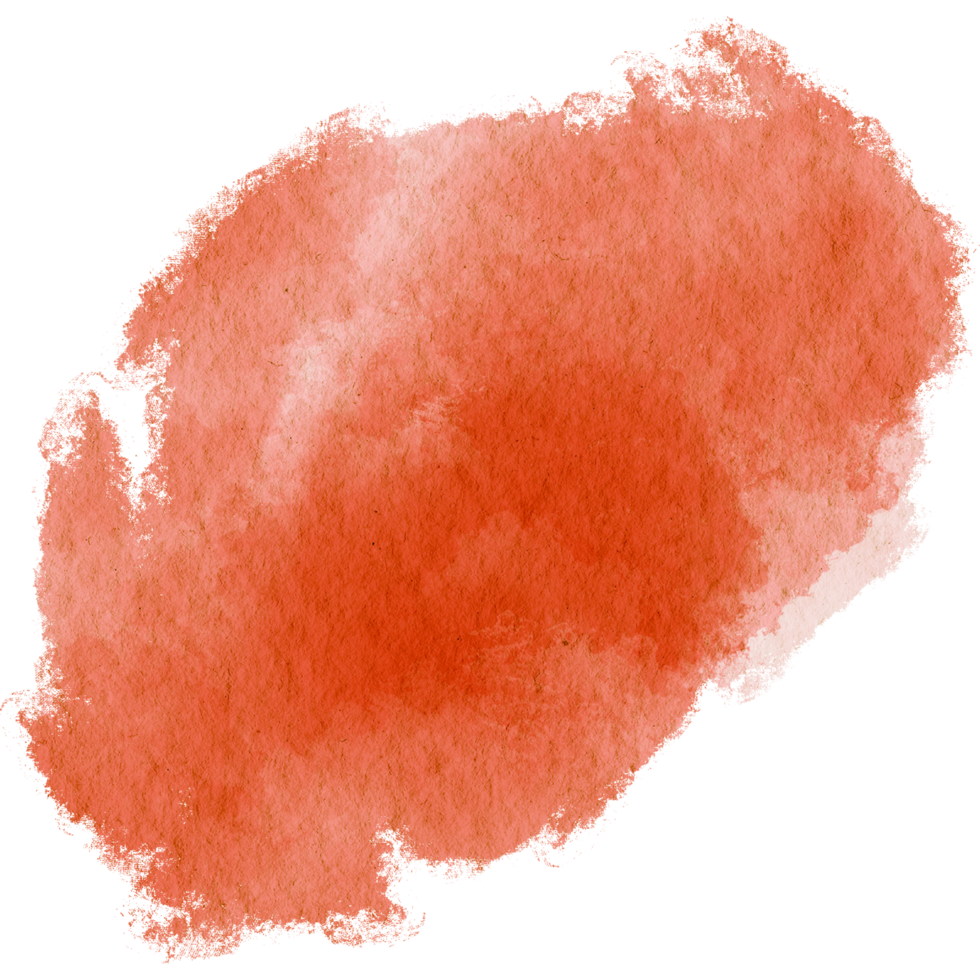 A textured Orange stroke merging grunge elements into soft watercolor transitions png