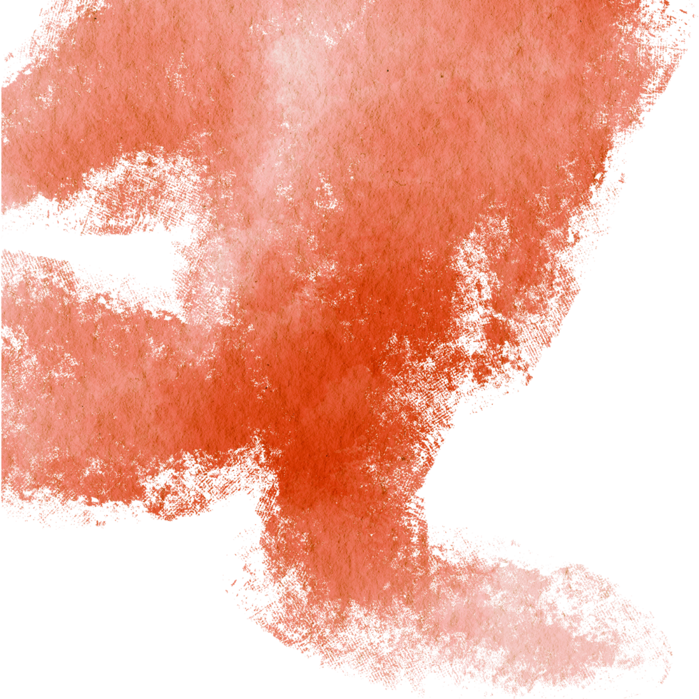 Orange stroke blending rugged textures with fluid watercolor blending png