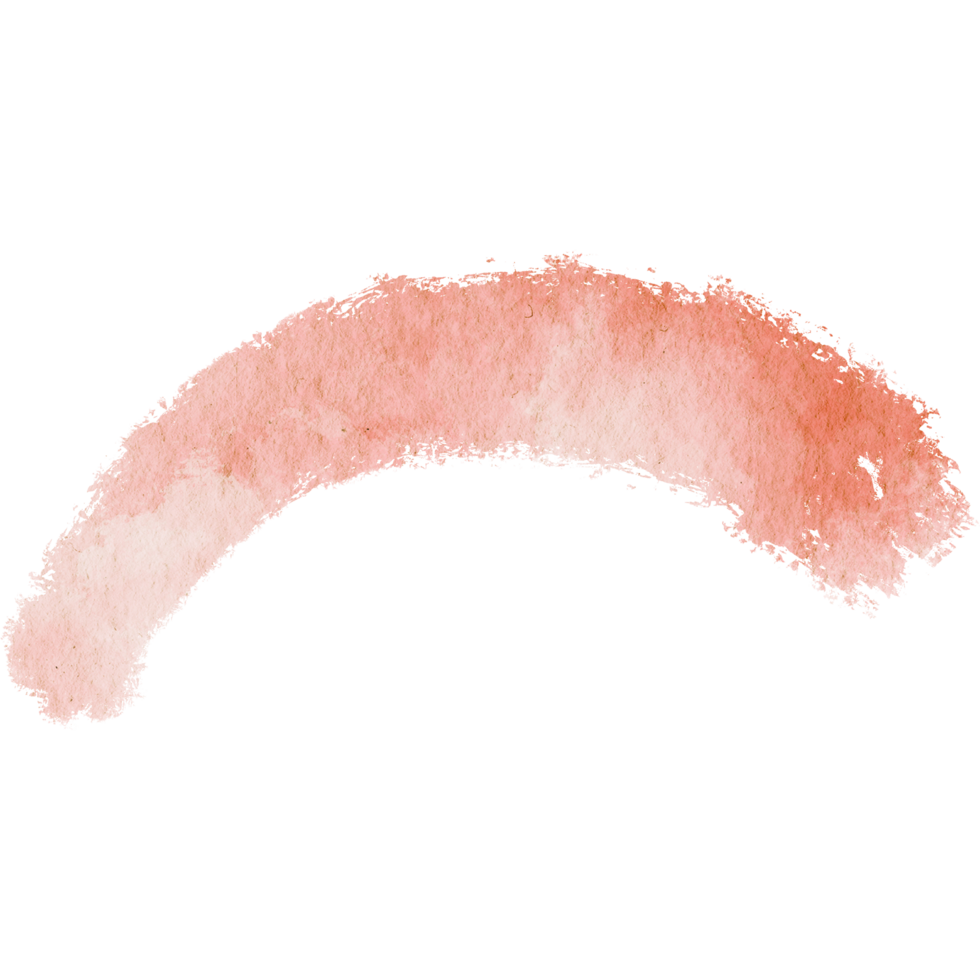 A rough Orange stroke blending grunge elements with soft watercolor transitions png