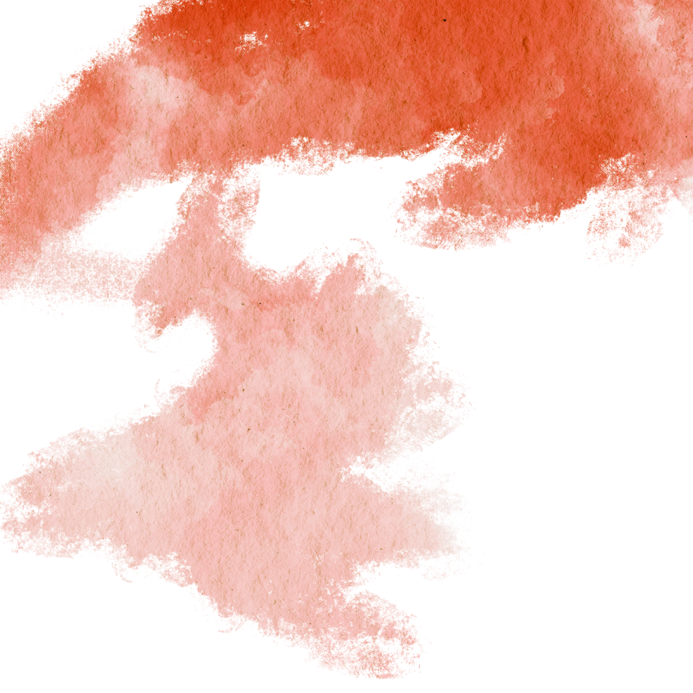 A rough edged Orange stroke merging distressed grunge elements with fluid watercolor washes png