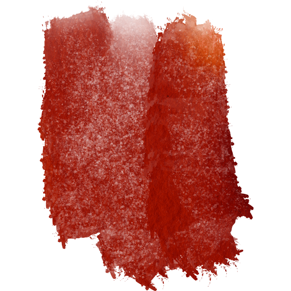 A rugged Orange stroke blending gritty grunge elements with smooth watercolor fades png