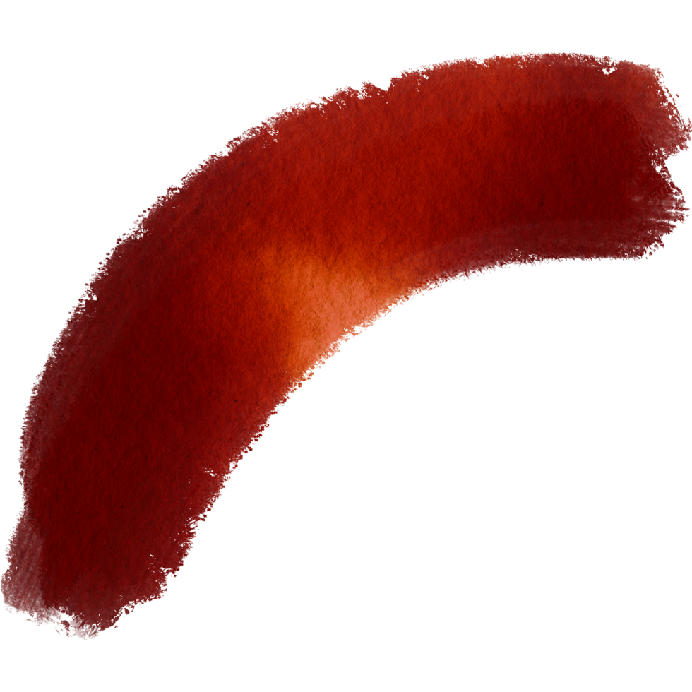 Orange stroke blending gritty textures with soft watercolor transitions png