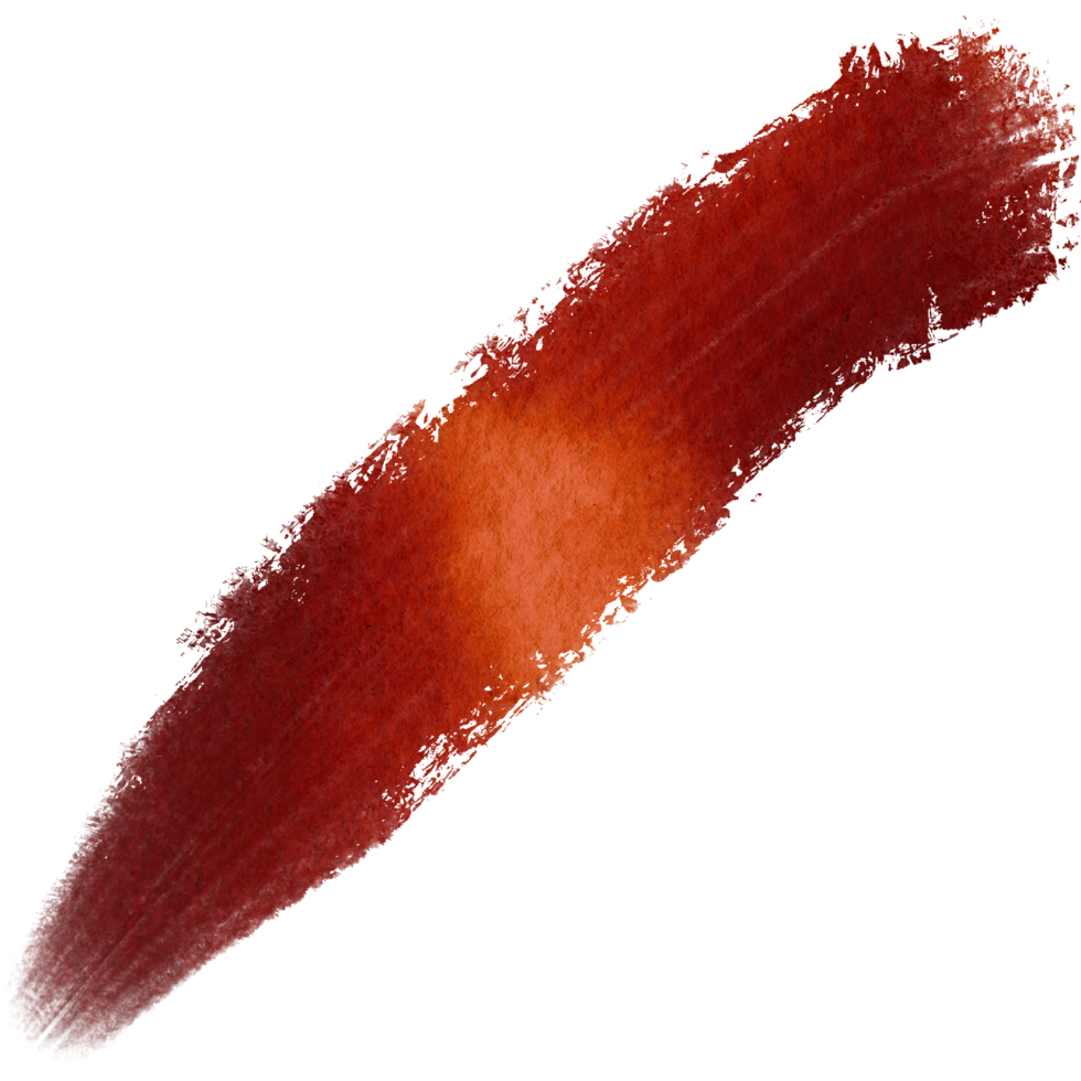 Orange stroke blending gritty textures with soft watercolor effects png