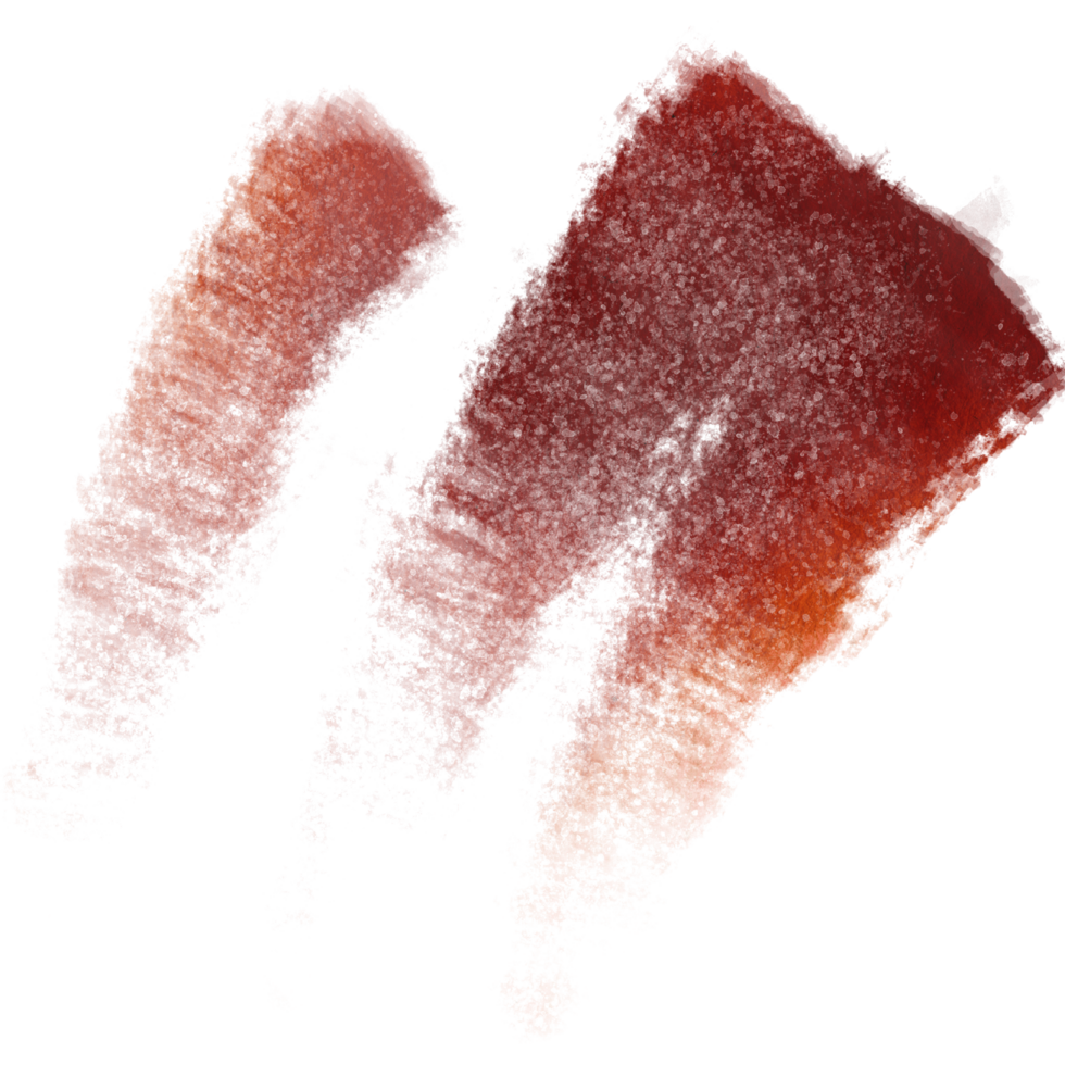 A Orange stroke with grunge elements merging with smooth watercolor washes png