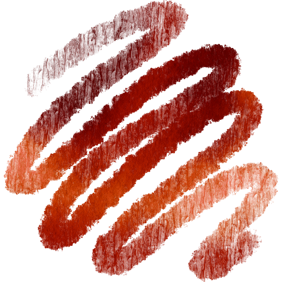 A Orange stroke with coarse grunge textures transitioning into smooth watercolor blends png