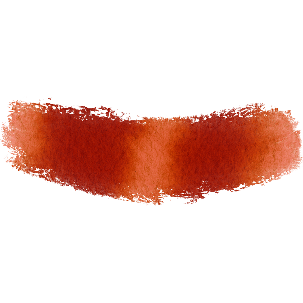 A rough edged Orange stroke merging grunge textures with gentle watercolor effects png