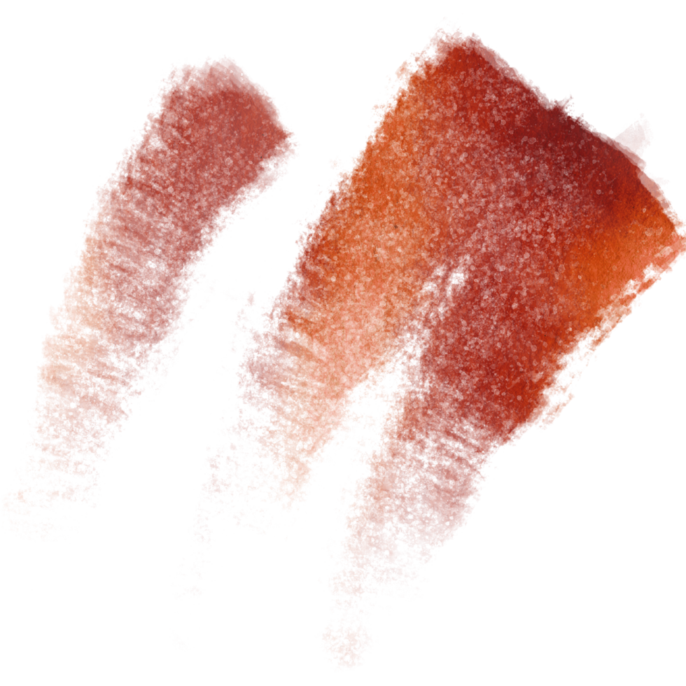 A Orange stroke where rugged grunge features merge with gentle watercolor washes png