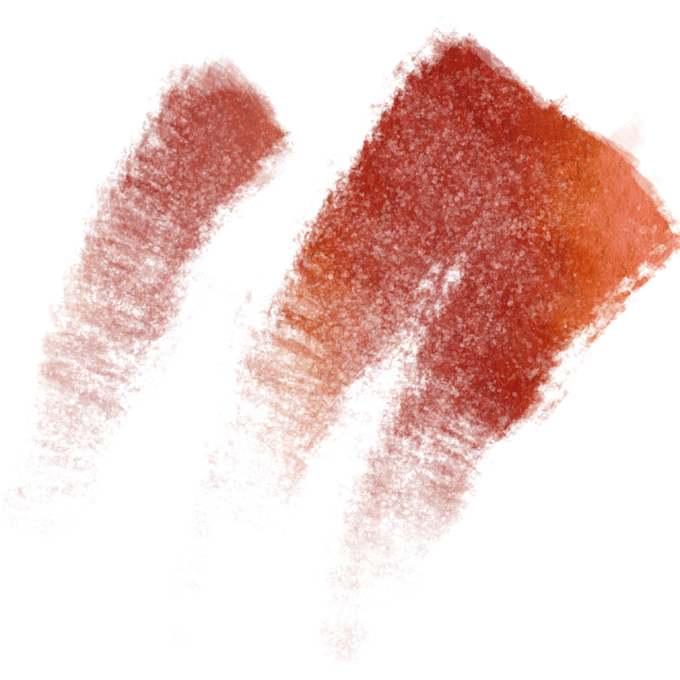 A rugged Orange stroke merging rough grunge textures with soft watercolor washes png