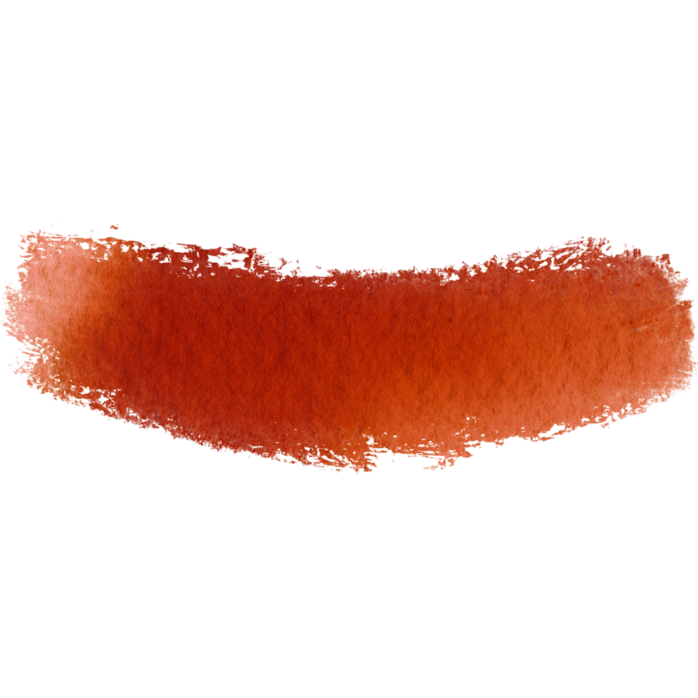 Grunge textured Orange stroke dissolving into smooth watercolor hues png