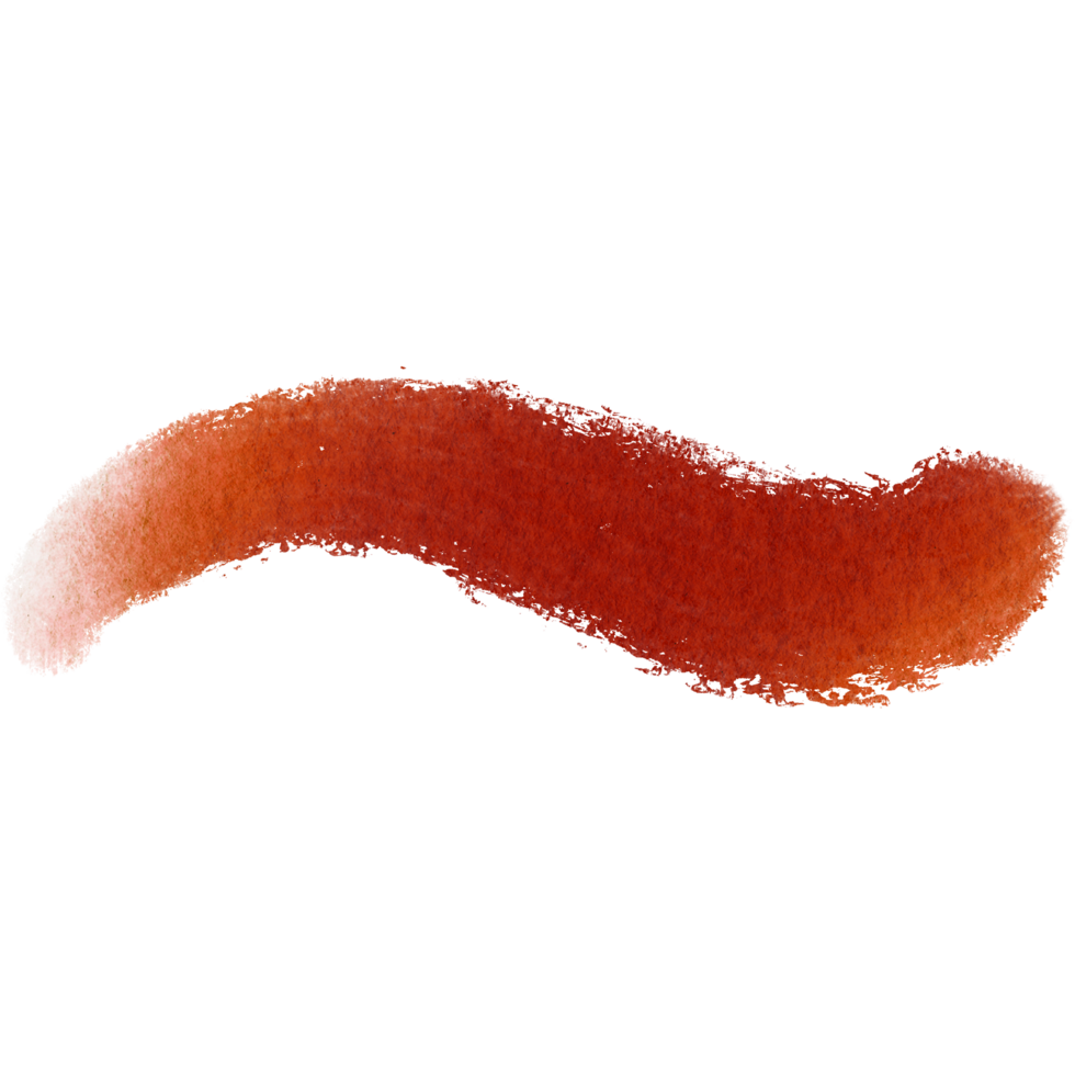 Textured Orange stroke transitioning into gentle watercolor washes png