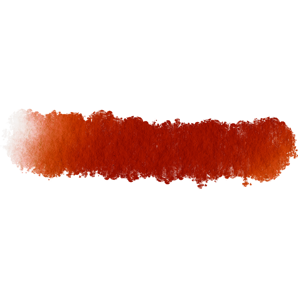 Orange brush stroke with textured edges transitioning into soft watercolor gradients png