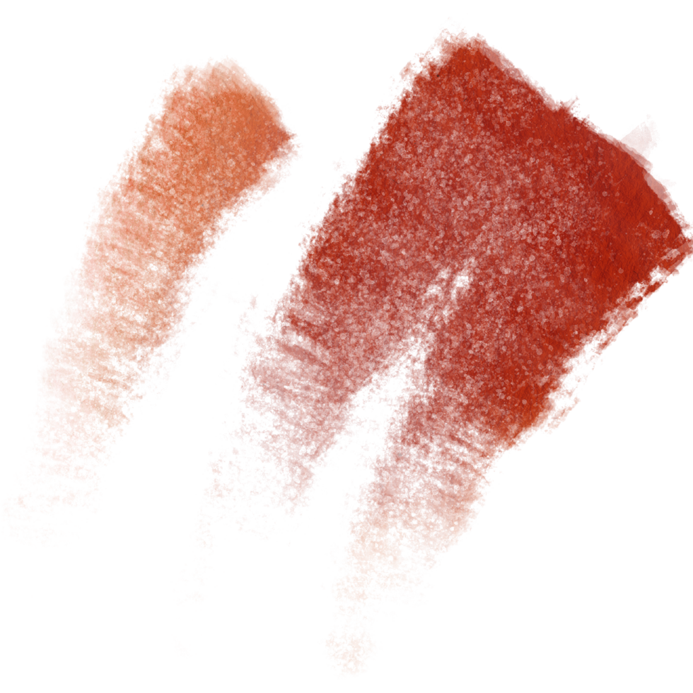 Textured Orange stroke fading into delicate watercolor shades png