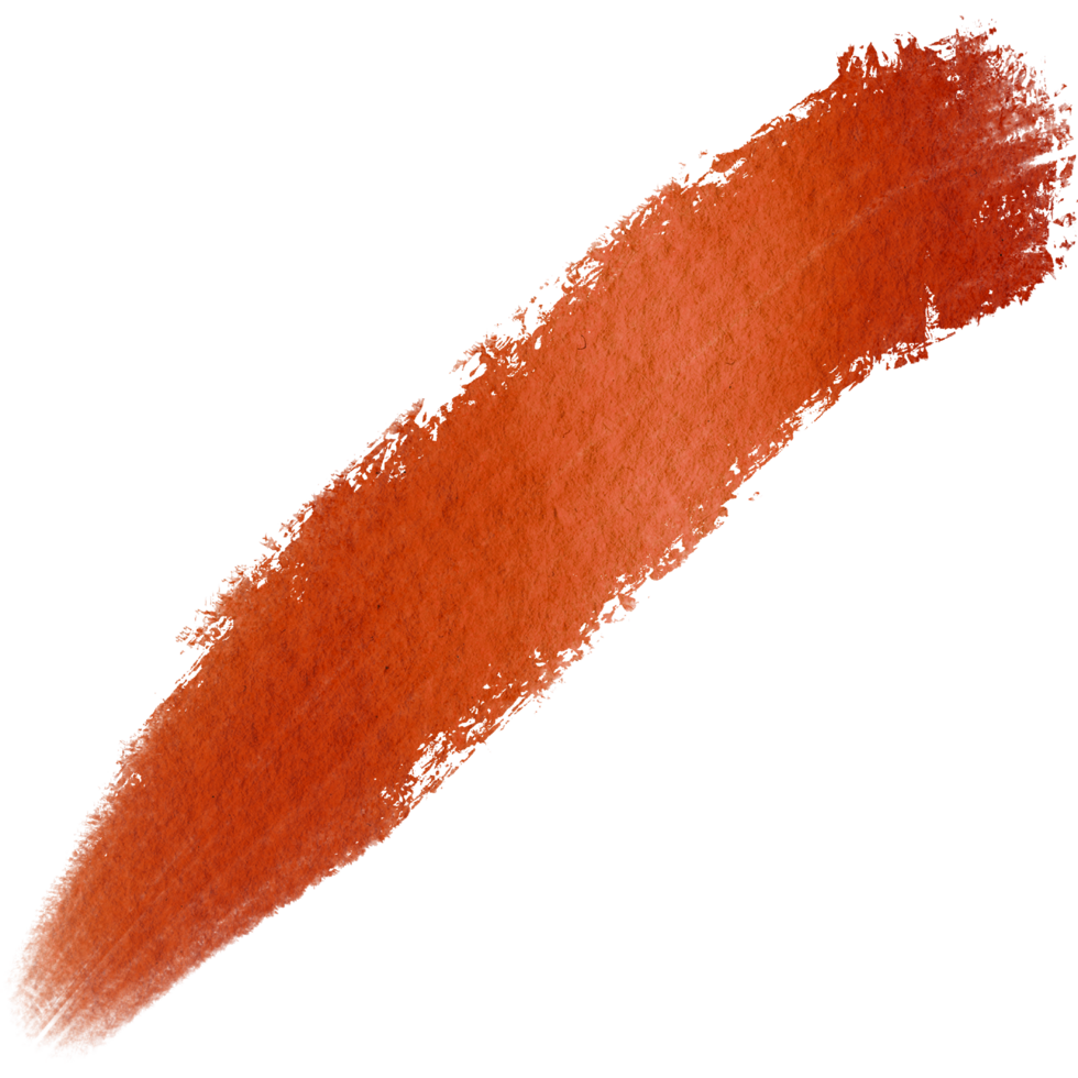 Orange brush stroke merging textured grunge into gentle watercolor gradients png