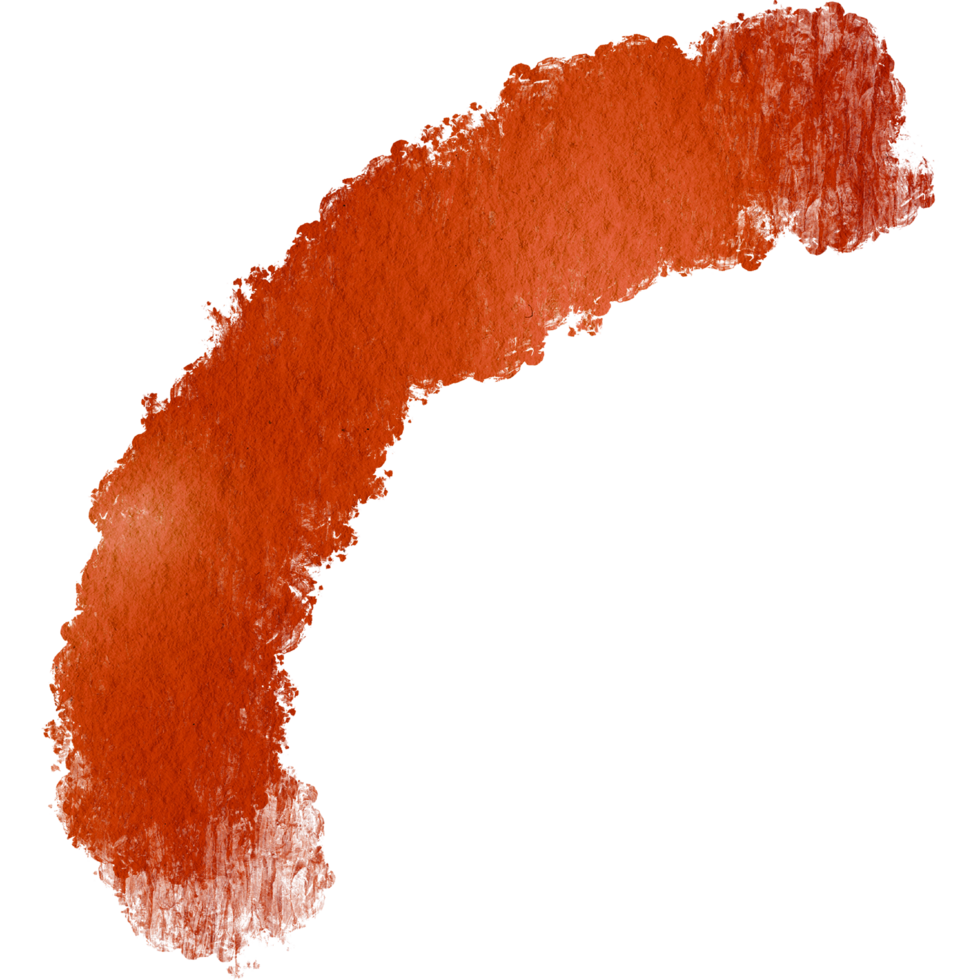 A gritty Orange brushstroke fading into soft watercolor washes png