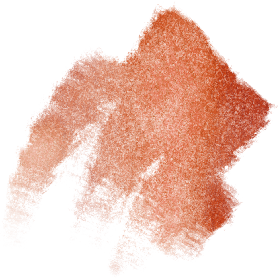 A rough Orange brushstroke dissolving into delicate watercolor gradients png