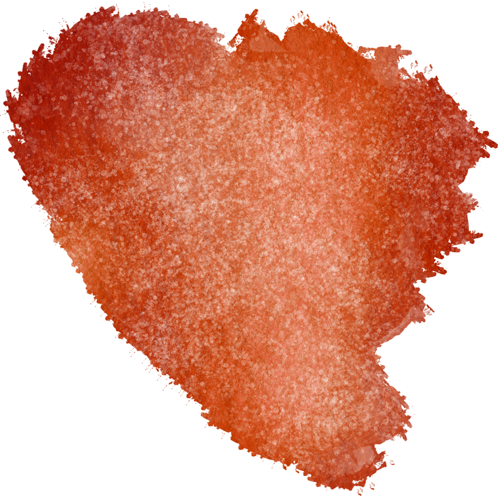 A gritty Orange brushstroke fading into soft watercolor tones png